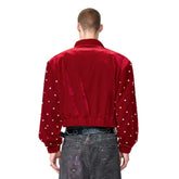 Men's Luxury Studded Velvet Bomber